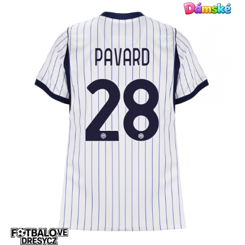 Inter Milan Benjamin Pavard #28 Dámské Venkovní Dres 2026-27 Krátký Rukáv Inter Milan Benjamin Pavard #28 Dámské Venkovní Dres 2026-27 Krátký Rukáv